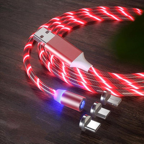 Glowflow™ Magnetic LED Flowing Charging Cable