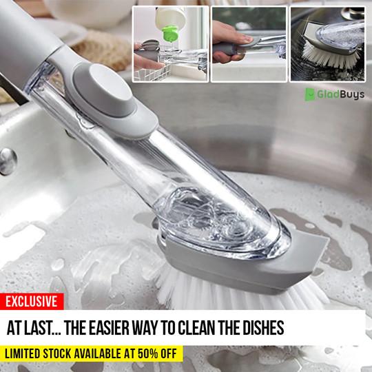 TED Soap Dispensing Dishwashing Brush