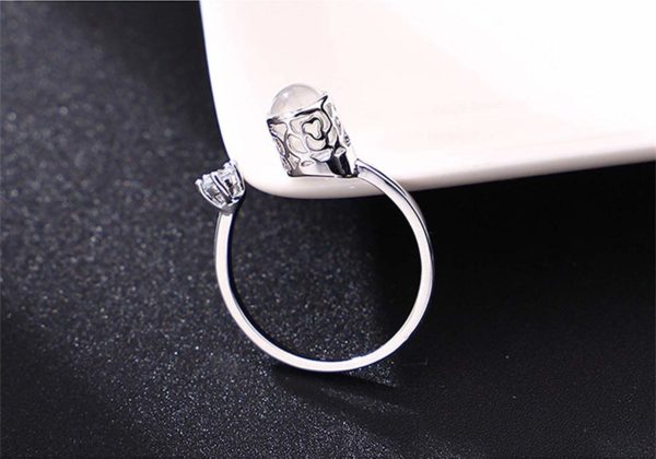 I LOVE YOU IN 100 LANGUAGES SINGLE STONE RING