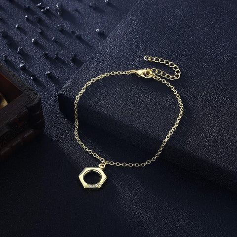 Swarovski Crystal Halo Bracelet in 18K Gold Plated