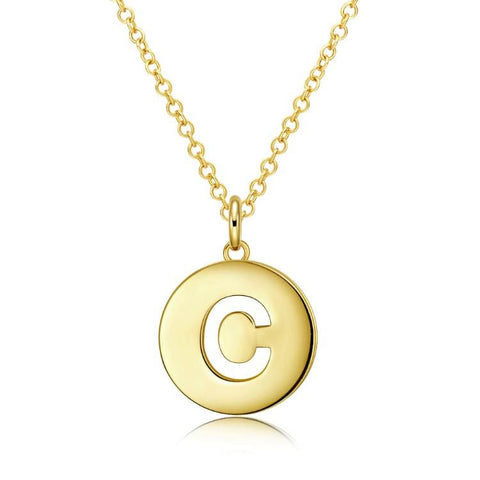 Clarity Disc Necklace in 18K Gold Plated