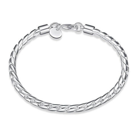 Silver Twisted Figaro Bracelet