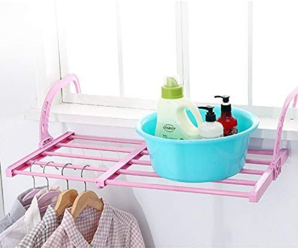 Adjustable Folding Clothes Drying Rack