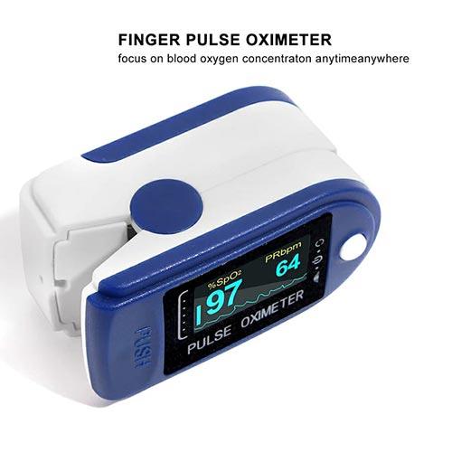 Finger Pulse Oximeter With OLED Display