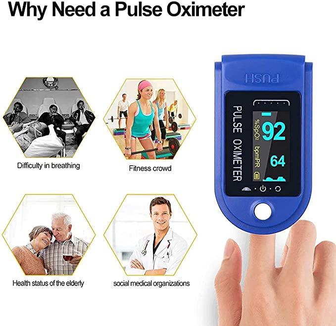 Finger Pulse Oximeter With OLED Display