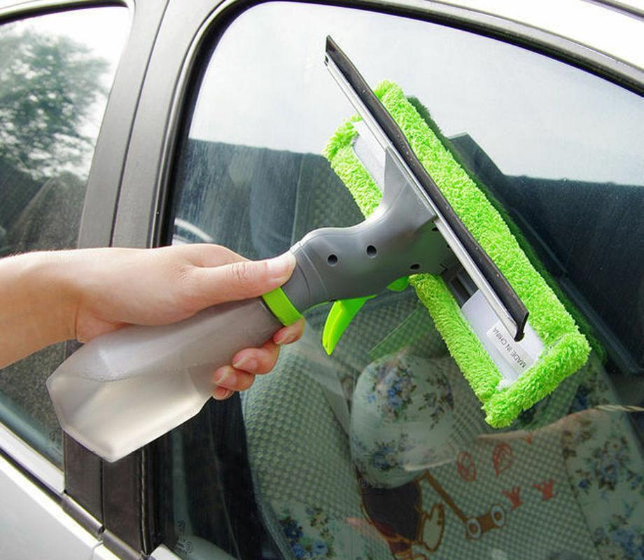 3 In 1 Spray Window Cleaner Wiper Glass